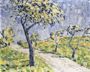 Jesienny Krajobraz; Herbstlandschaft, ok. 1907 (olej na płótnie)