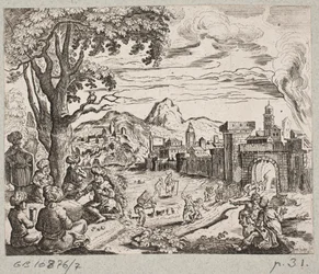 Ilustracja do Adama Oleariusa, „Perski Rosenthal genialnego poety Schicha Saadi […]”, Szlezwik 1660