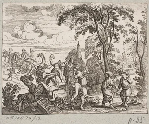 Ilustracja do Adama Oleariusa, „Perski Rosenthal genialnego poety Schicha Saadi […]”, Szlezwik 1660
