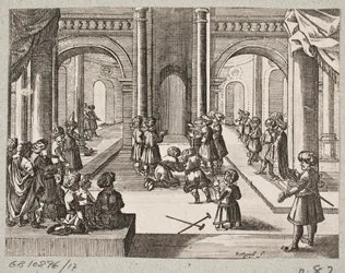 Ilustracja do Adama Oleariusa, „Perski Rosenthal genialnego poety Schicha Saadi […]”, Szlezwik 1660