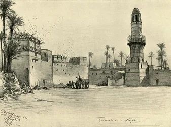 Domy w Nagadzie, Egipt, 1898.