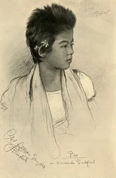 Päo - nastolatka, Bangkok, 1898.