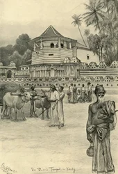 Świątynia Zęba, Kandy, Cejlon, 1898.