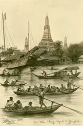 Wat Chaeng, Bangkok, Syjam, 1898.