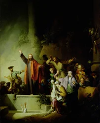 Wskrzeszenie Łazarza (olej na płótnie)