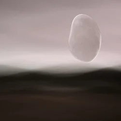 Pływająca abstrakcyjna kula