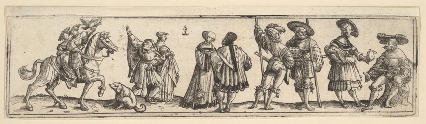 Lansquenets i damy, 1531.