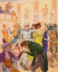 Redoute / Redoubt (kolorowa litografia)