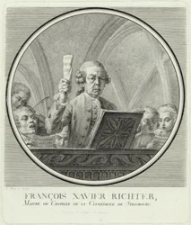Portret kompozytora Franza Xavera Richtera 1709-1789, 1785.