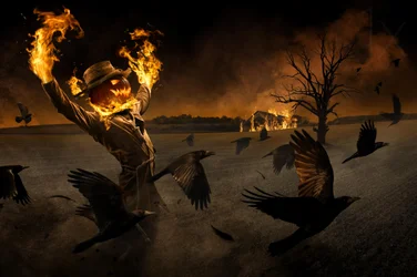 Halloweenowe piekło stracha na wróble