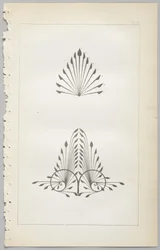 Sztuka projektowania dekoracyjnego : z dodatkiem, podającym godziny otwarcia kwiatów, wyd. Day & Son, Londyn, 1862