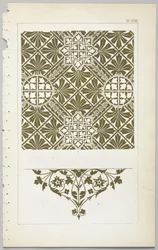 Sztuka projektowania dekoracyjnego : z dodatkiem, podającym godziny otwarcia kwiatów, wyd. Day & Son, Londyn, 1862