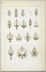 Sztuka projektowania dekoracyjnego : z dodatkiem, podającym godziny otwarcia kwiatów, wyd. Day & Son, Londyn, 1862