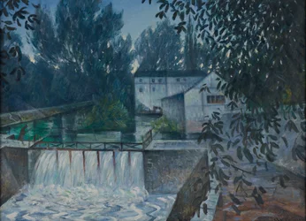 Jaz, Charenton, XX wiek (olej na płótnie)