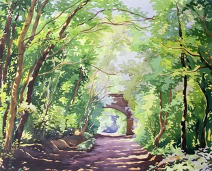 The Valley Walk, Sudbury, 2001 (wc na papierze)
