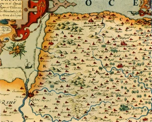 „Mapa Norfolk Saxtona, 1574”, 1944 r.