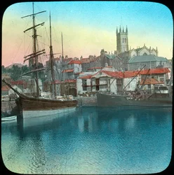 Port, Penzance, Kornwalia, koniec XIX lub początek XX wieku