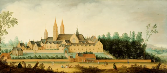 Widok na opactwo Egmond-Binnen, ok. 1638 (olej na panelu)