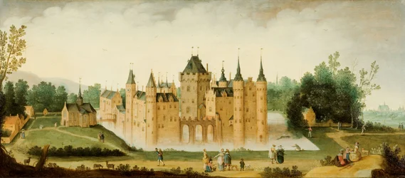 Widok zamku Egmond aan den Hoef, ok. 1638 (olej na panelu)