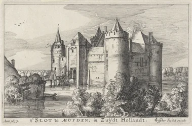 Widok na Muiderslot t
