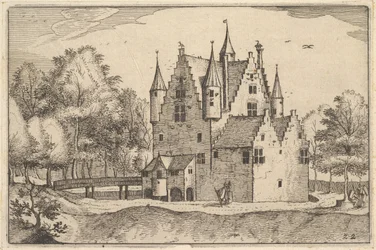 Zamek, tablica 22 z księstwa Brabancji, ca. 1610
