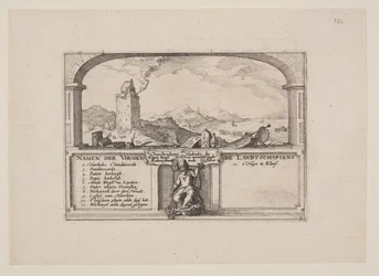 Latarnia w Zandvoort, z widoków w okolicach Haarlem (Plaisante Plaetsen)