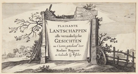 Strona tytułowa „Krajobrazy z wioskami w pobliżu Amsterdamu”