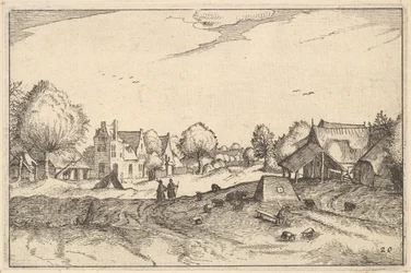 Village Road, tablica 20 z księstwa Brabancji, ca. 1610