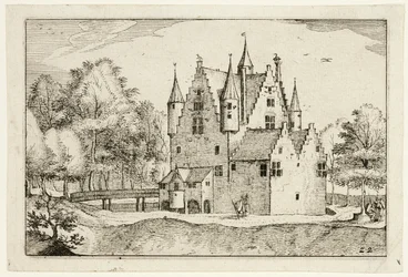 Zamek, płyta 22 po Obrazach gospodarstw, domów wiejskich i rustykalnych wiosek (Praediorum villarum et rusticarum casularum icones)