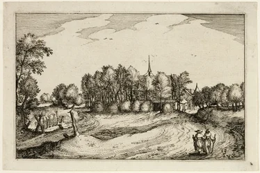 Klasztor, płyta trzynasta po Obrazach gospodarstw, domów wiejskich i rustykalnych wiosek (Praediorum villarum et rusticarum casularum icones)