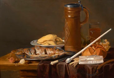 Martwa natura z fajką glinianą par Peeters, Clara