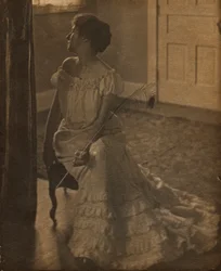 Pióro pawia, ok. 1902.
