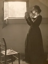 Dziewczyna z lustrem, 1898 (odbitka platynowa)