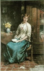 List miłosny (akwarela na papierze)