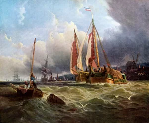 Old Scheldt, Wyspa Texel, 1862, c1920.