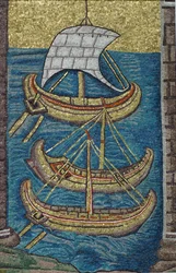 Galery rzymskie. Mozaika z Rawenny, kopia
