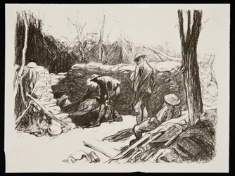 „Zaawansowana stacja opatrunkowa we Francji”, 1917