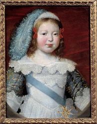 Portret delfina, przyszły Ludwik XIV (1638-1715). Obraz Claude