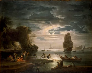 Scena przybrzeżna La nuit, lata 1750