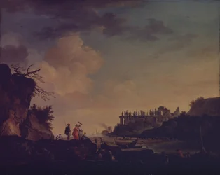 Ruiny w pobliżu ujścia rzeki, 1748
