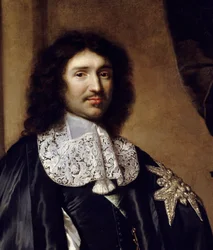 Szczegóły: „”Portret Jeana Baptiste (Jean-Baptiste) Colbert (1619-1683) Ministra Ludwika XIV”” Obraz Claude