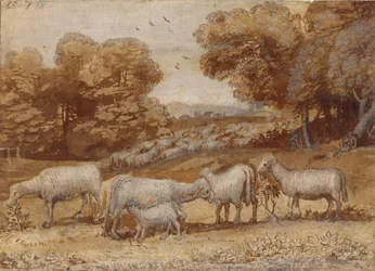 Krajobraz z owcami, ca. 1648.