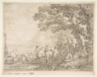 Duży Talerz Country Dance, ca. 1637.