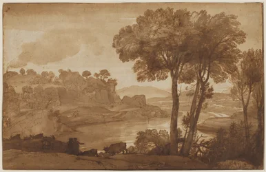 Widok na Acqua Acetosa recto, ok. godz. 1645.