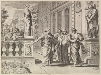 Alegoria na cześć Kolegium Rzymskiego założonego przez rodzinę Borghese, 1615-88.