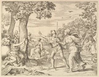 Alegoria o dobrym rządzie we Francji, 1685.