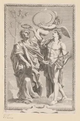 Apollo koronuje Publiusza Vergiliusa Maro Tytuł strony dla: Publius Virgilius Maro, Publius Virgilius Maronis Opera, 1641