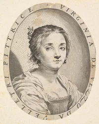Virginia da Vezzo, żona Simona Voueta, 1626.