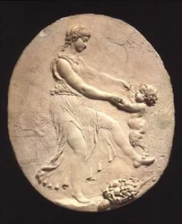 Bachantka i niemowlę Satyr