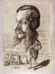 Karykatura Léona Manchona